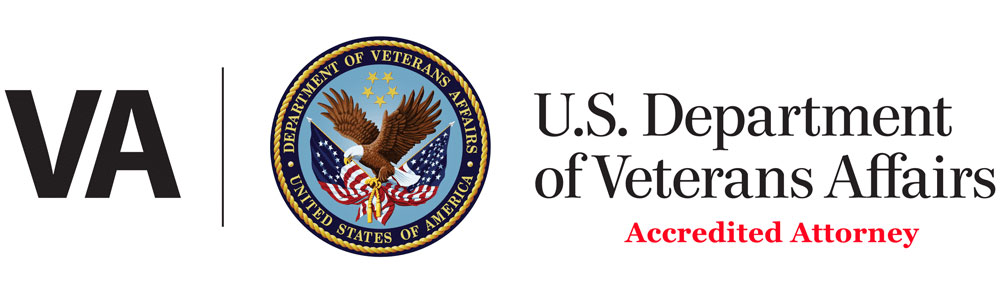   U.S. Department of Veteran Affairs Accredited Attorney badge